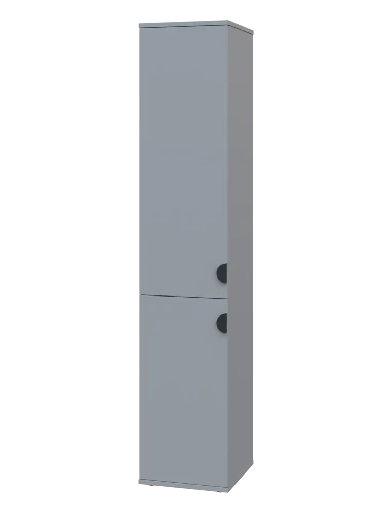 TN 5 - 32D kancelářská skříň, 2-dveřová, levá, 1822x360x400, šedá